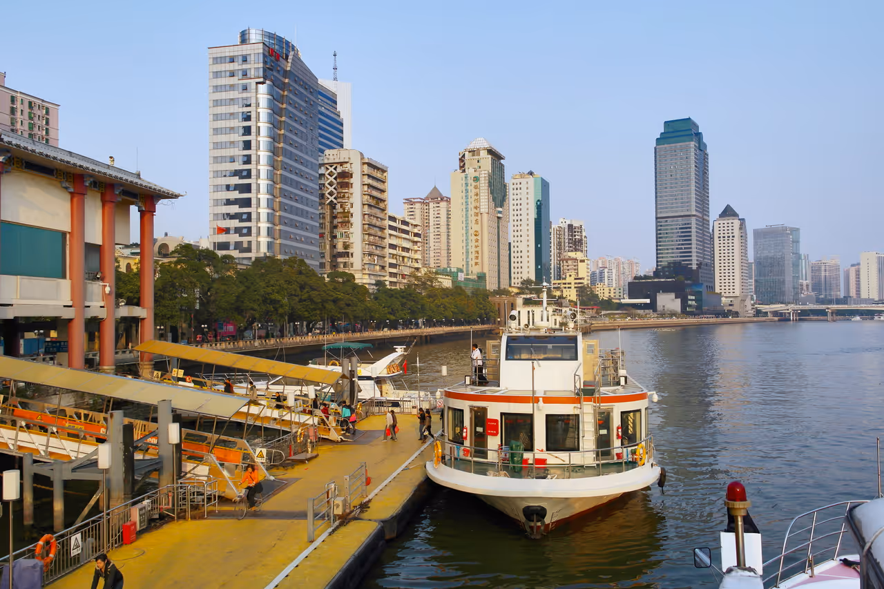 Waterbus river ride in Guangzhou