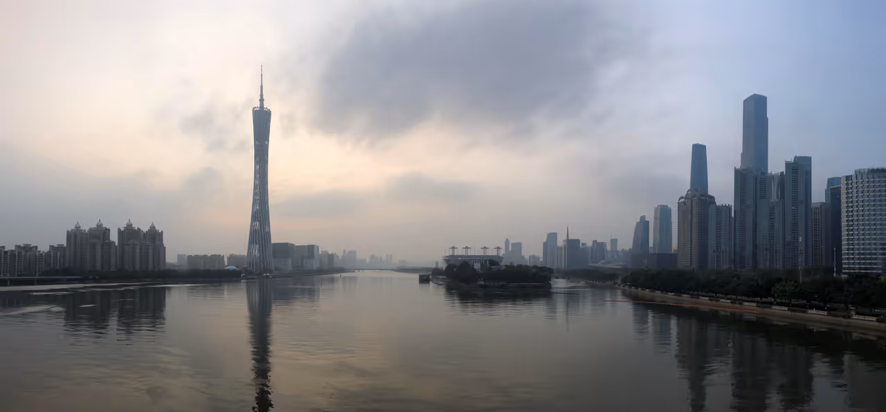 Haixinsha island entertainment area nightlife spot in Guangzhou