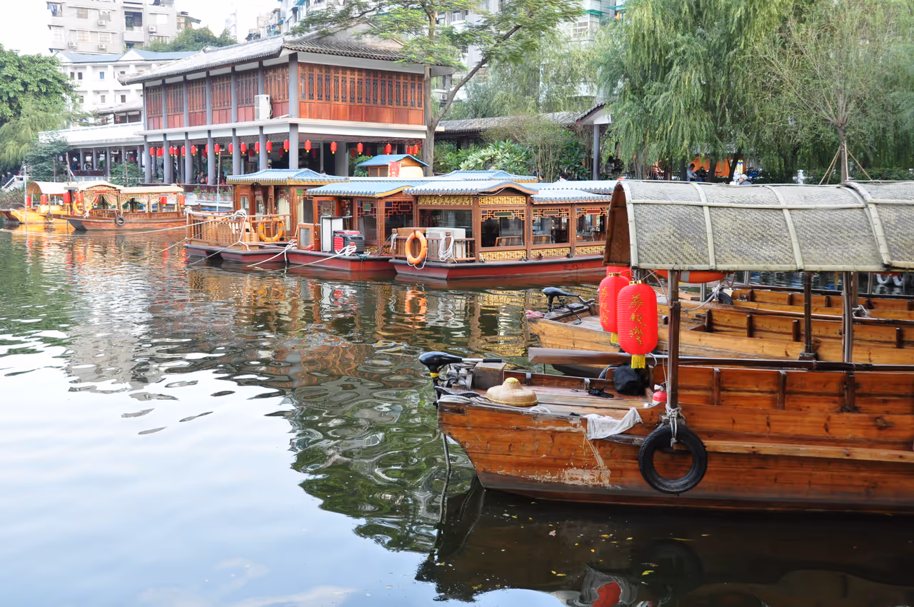 Liziwan lake park in Guangzhou