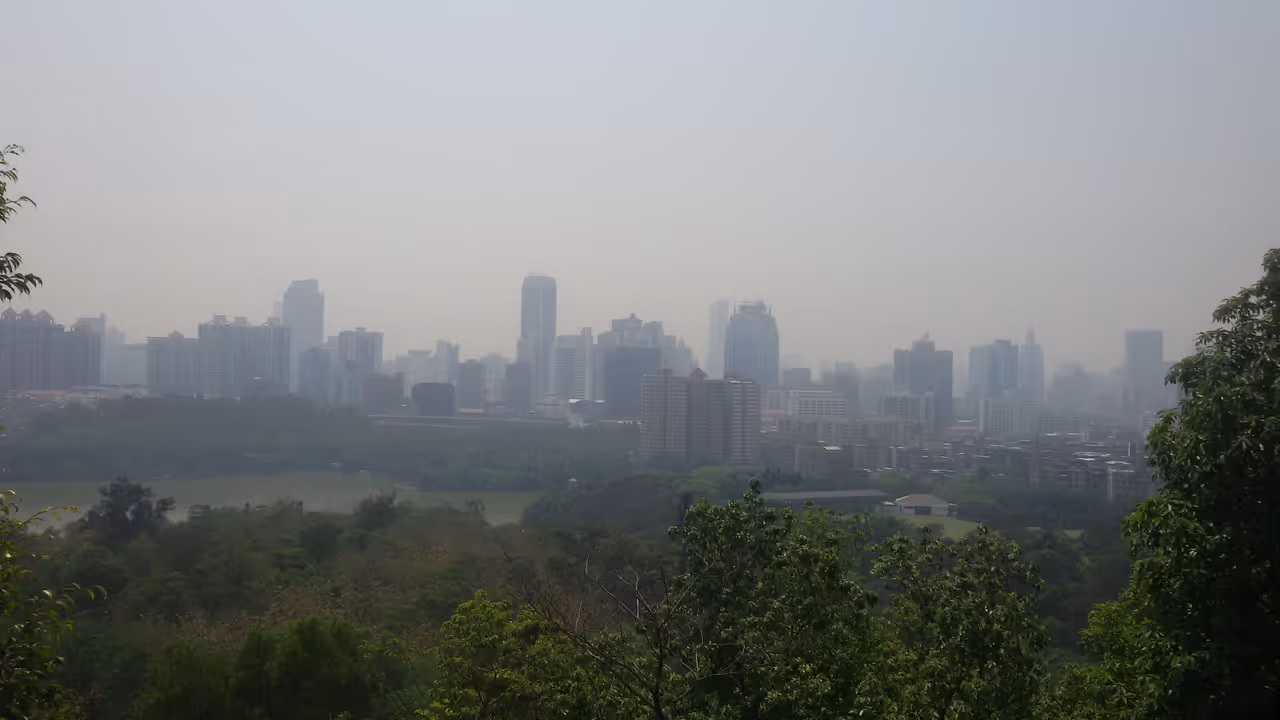 View from the Honghu tower in Guangzhou