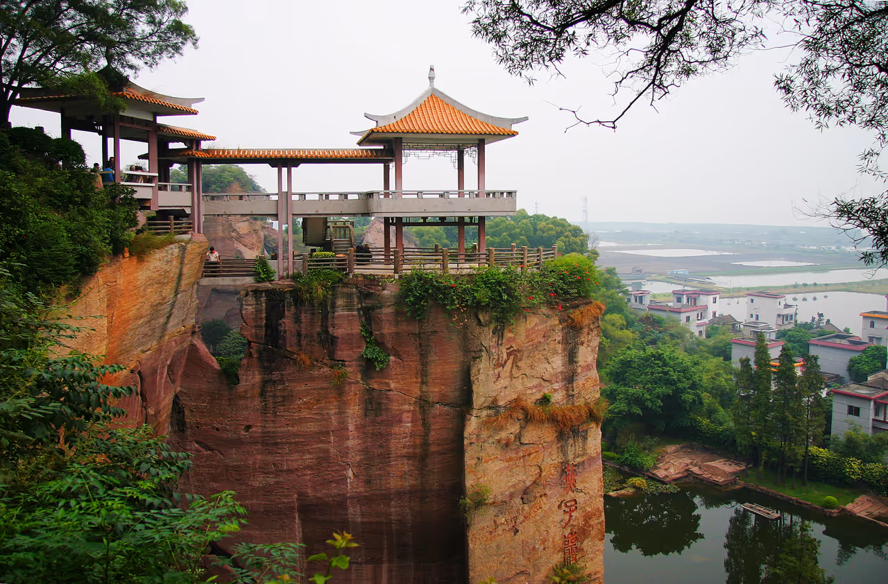 Lianhua shan summit in Guangzhou