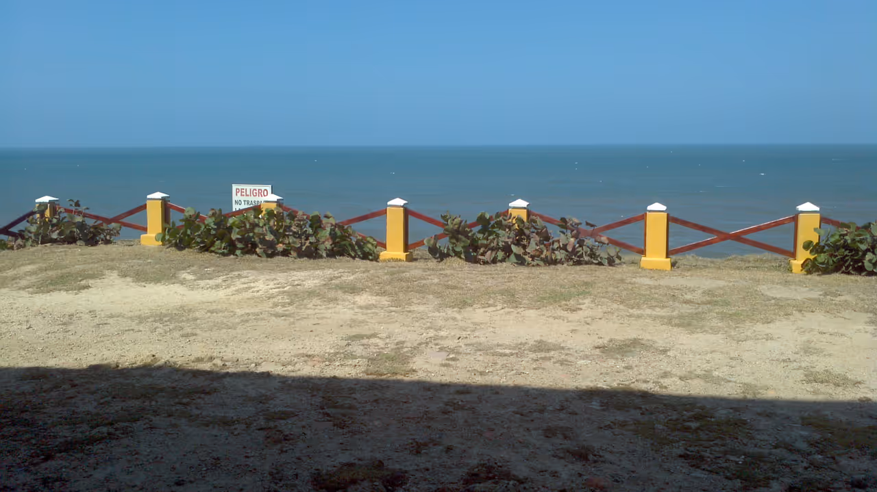 Castillo de san antonio de salgar in Barranquilla, sea view