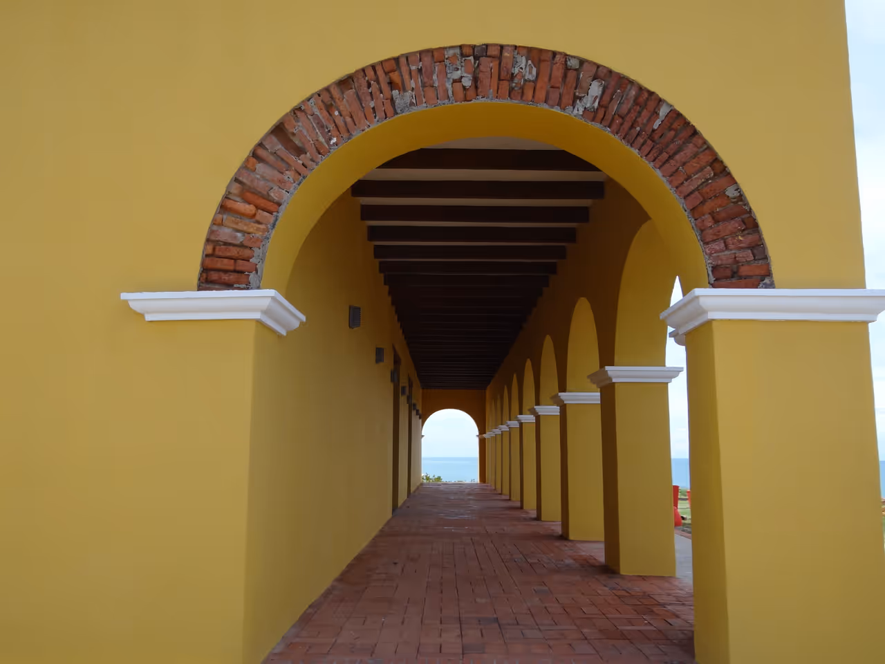 Castillo de san antonio de salgar in Barranquilla, view of the archway