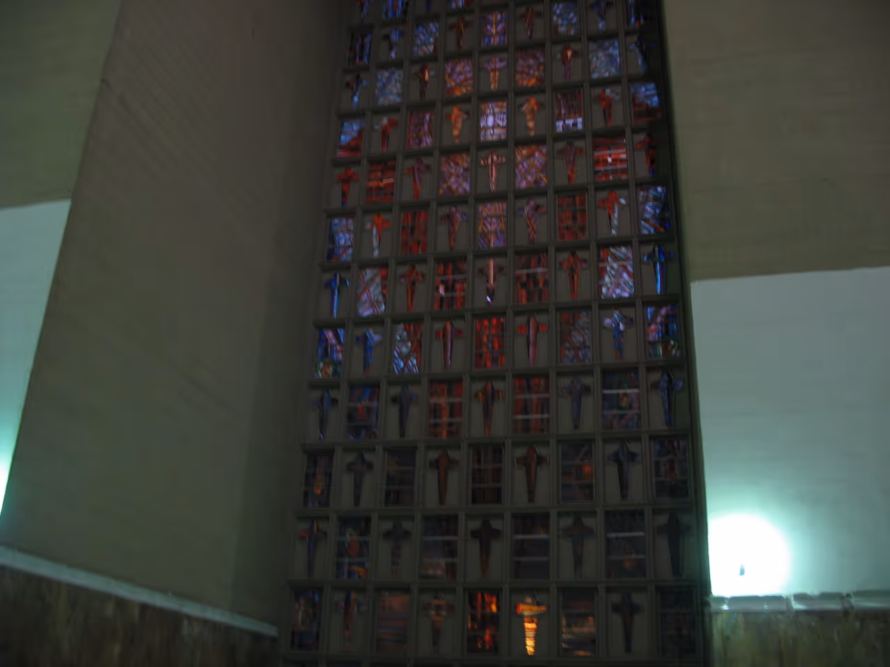 Barranquilla Cathedral, right side stained glass window