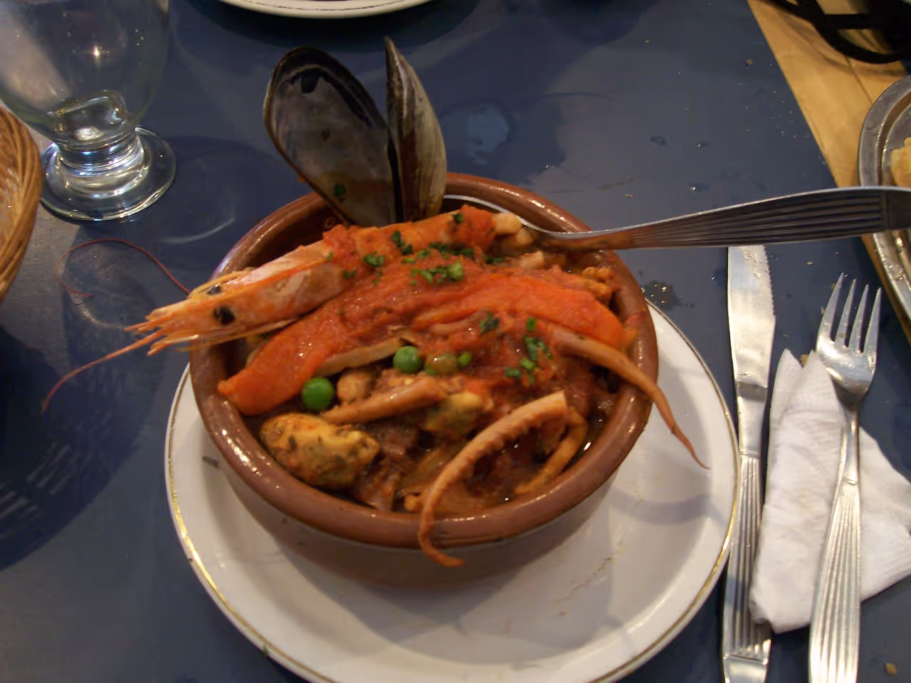 cazuela de mariscos