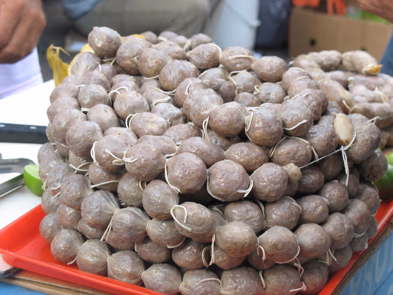 Soledad spiced sausage food in Barranquilla