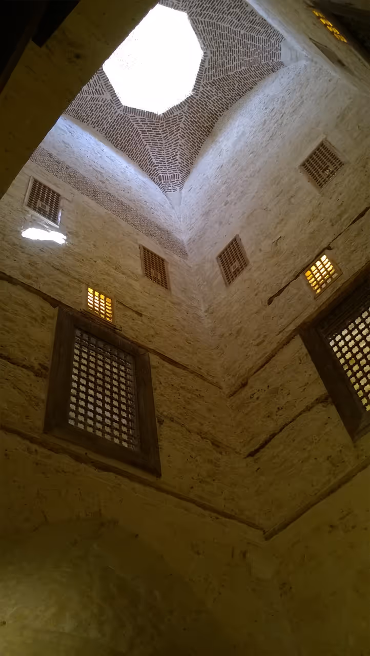 A view from inside the castle of Sultan Qaitbay bhri area Alexandria.