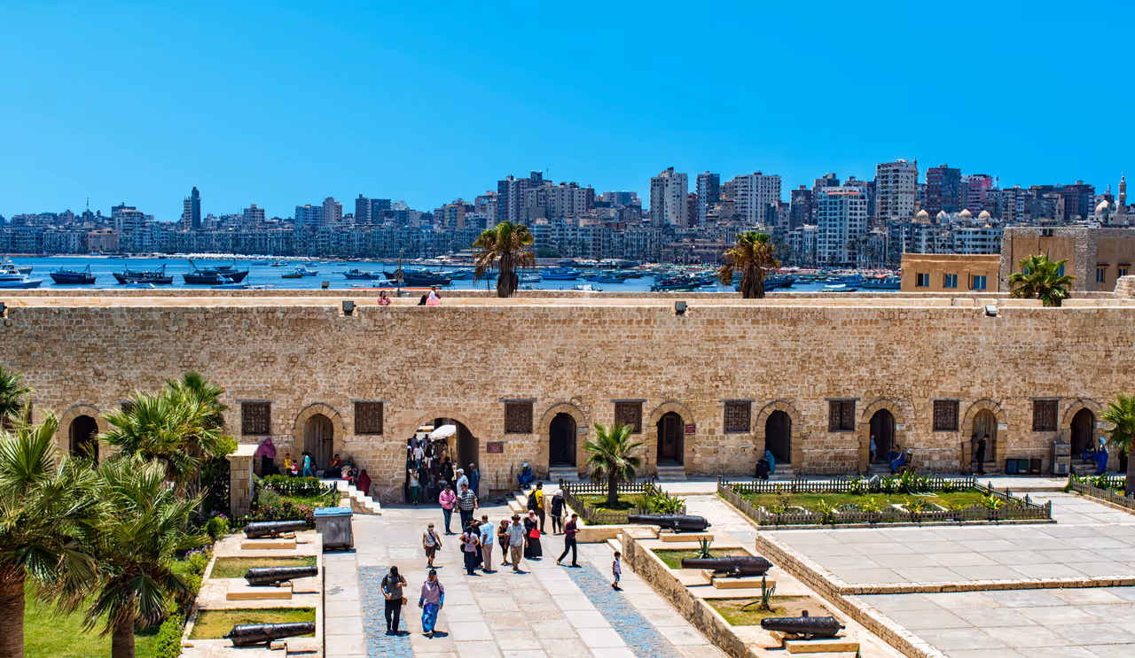 Skyline of Alexandria viewed from Qaitbey Citadel