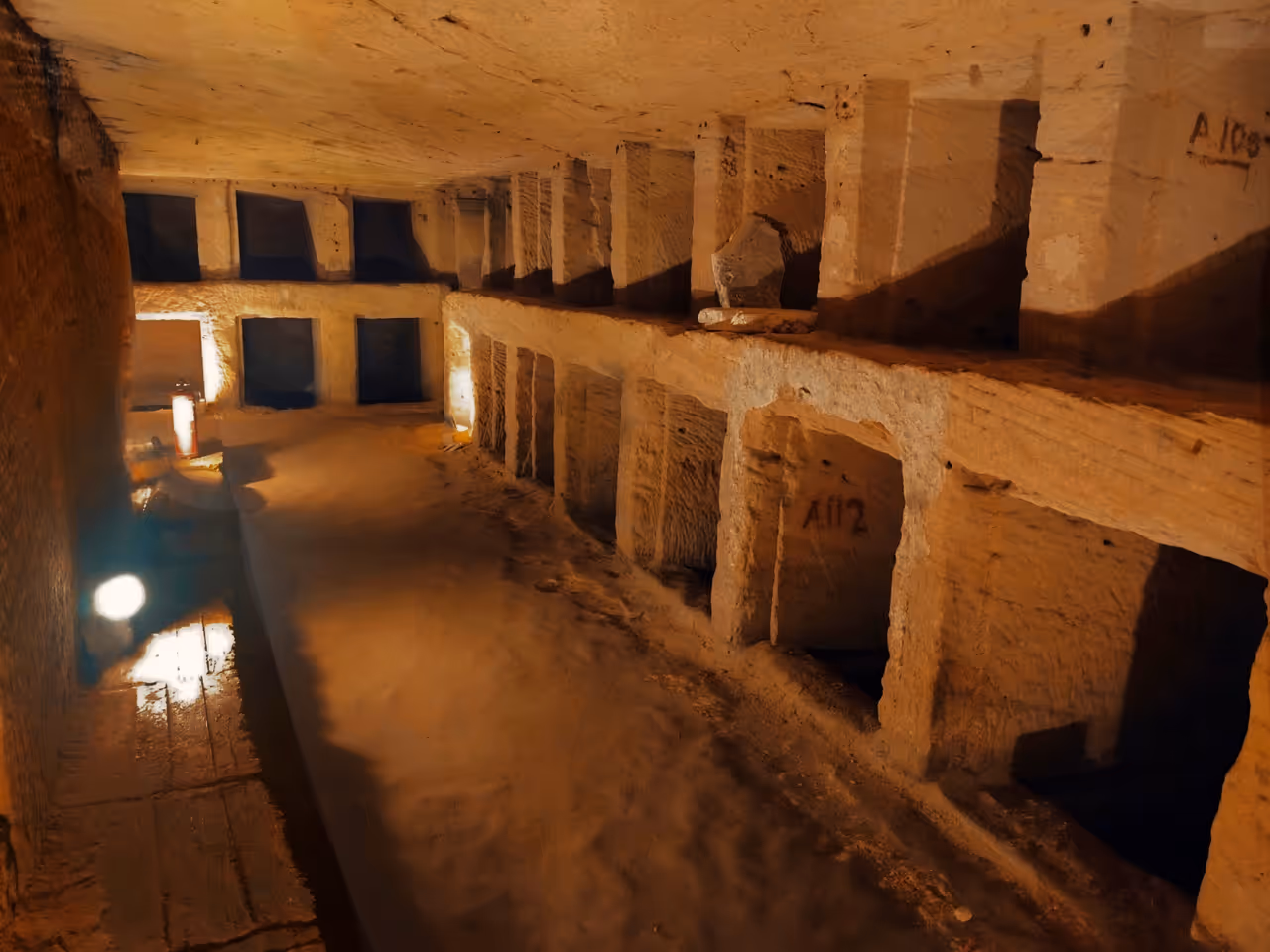 Explore the catacombs of kom el shoqafa in Alexandria