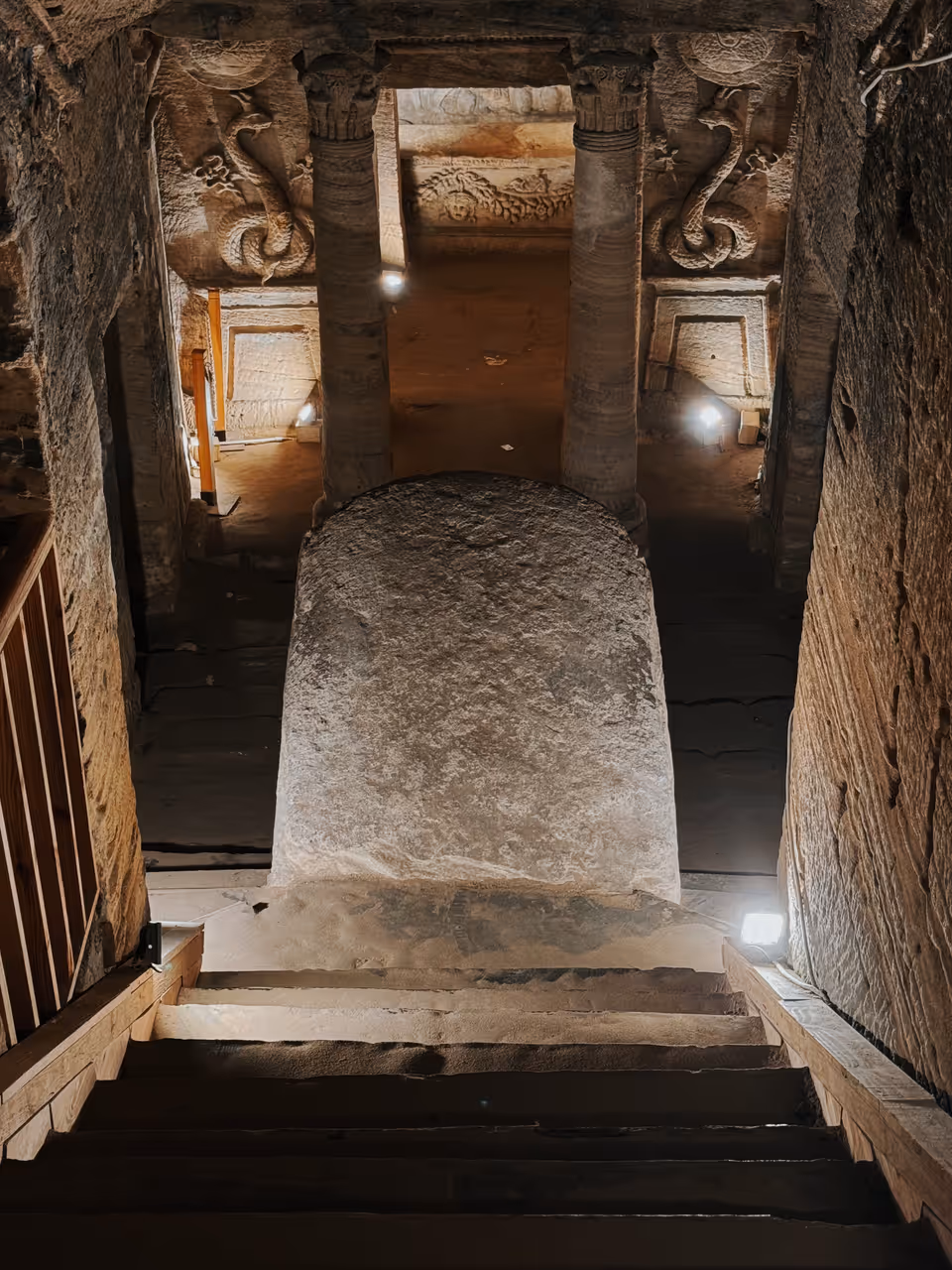 Explore the catacombs of kom el shoqafa in Alexandria