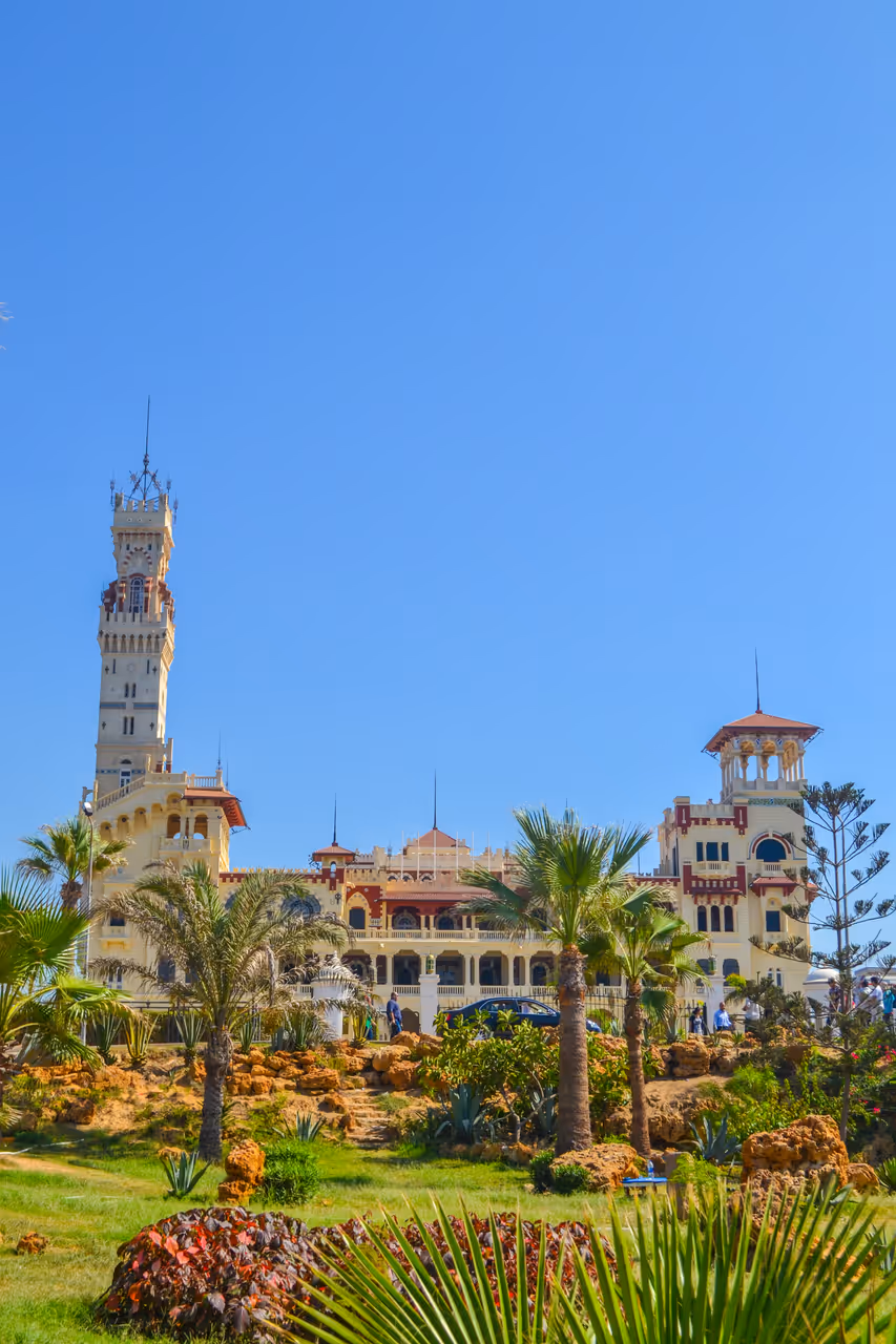 Montaza palace and royal gardens in Alexandria