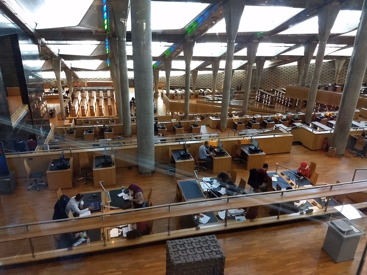 Visit the bibliotheca alexandrina in Alexandria
