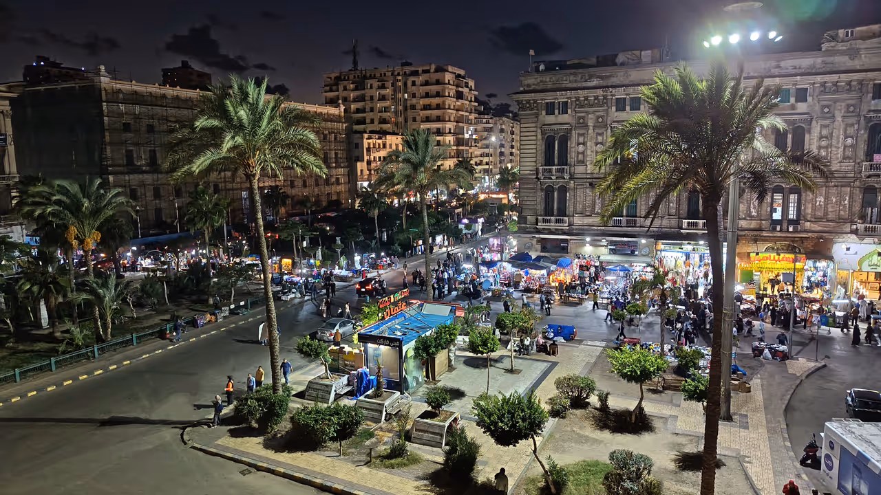 Mansheya Square in Alexandria, Egypt