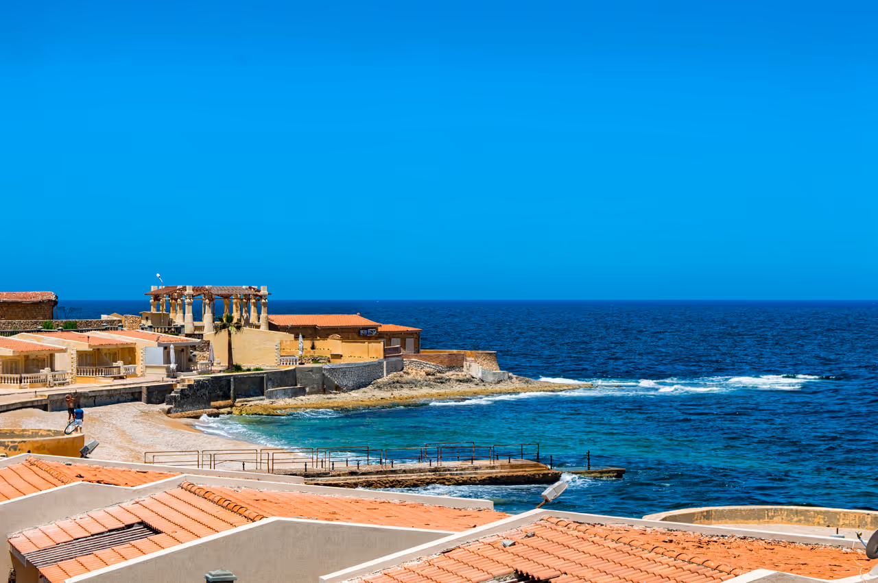 Alexandria sea and beach, Egypt