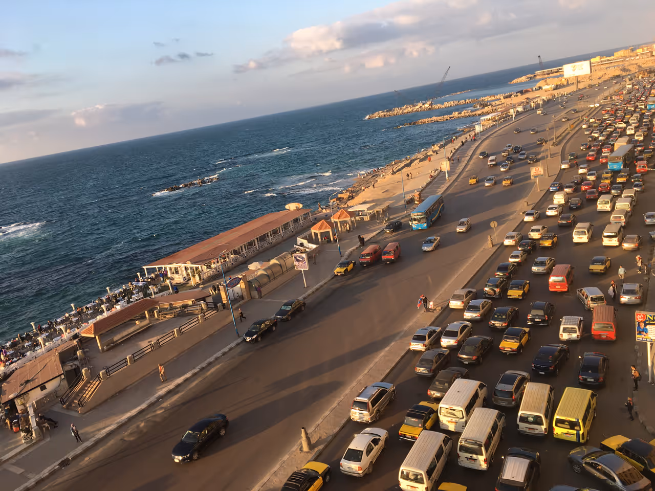 Walking the corniche free activity in Alexandria