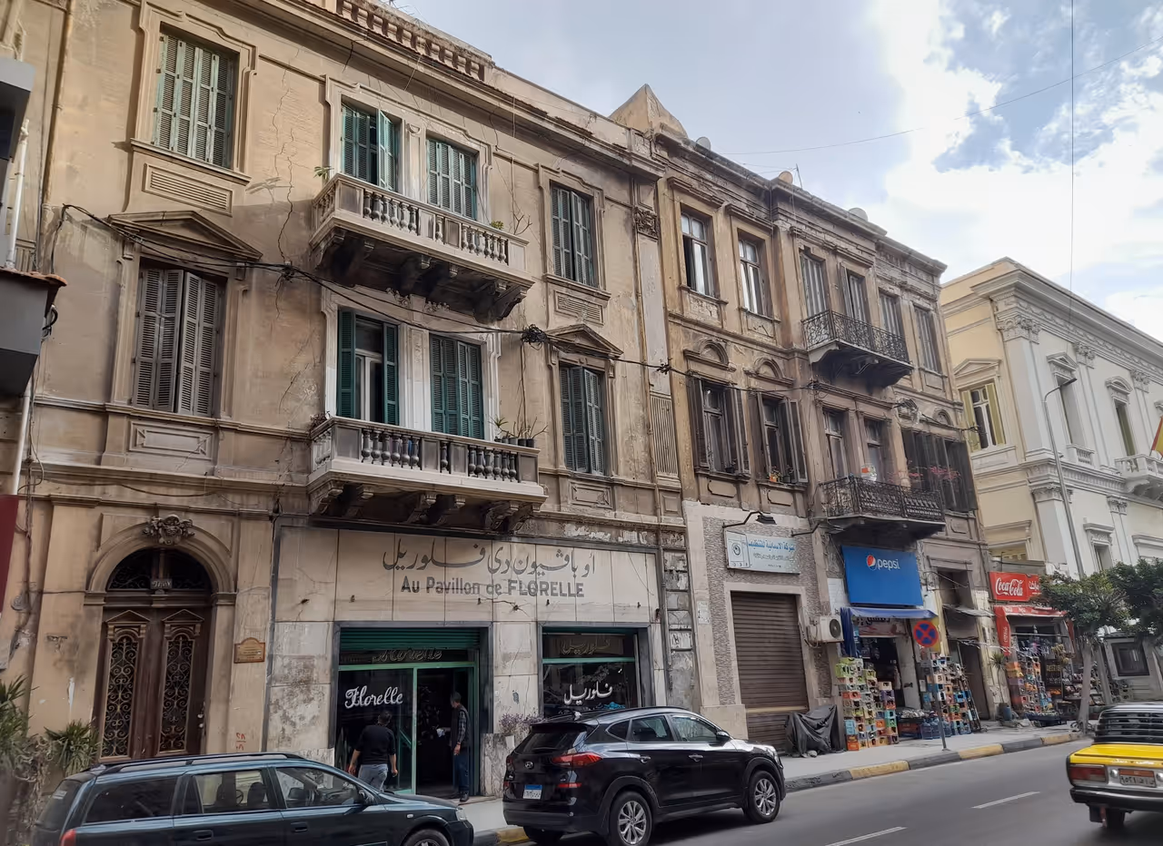 Fouad street in Alexandria