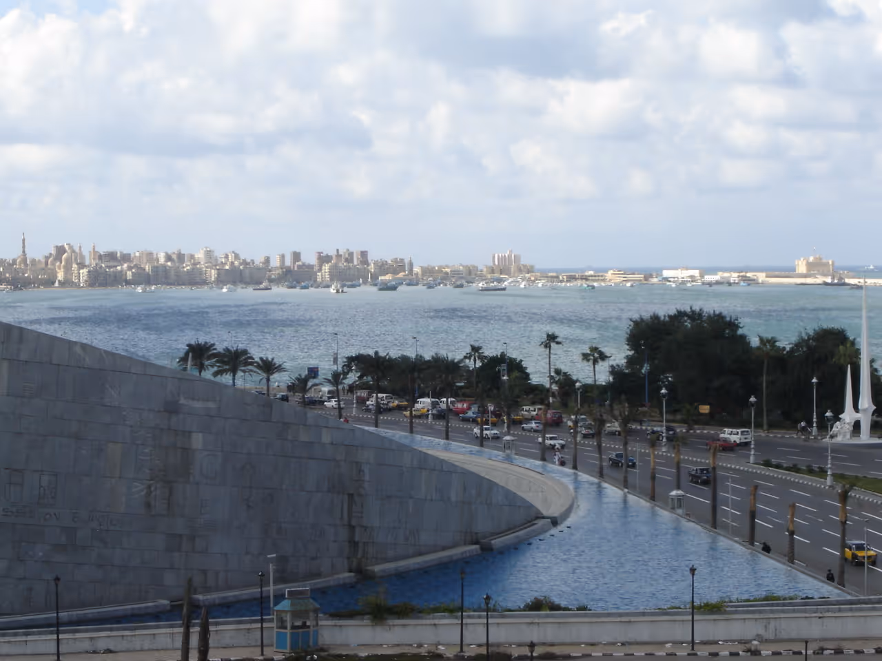 Fish market restaurant view in Alexandria