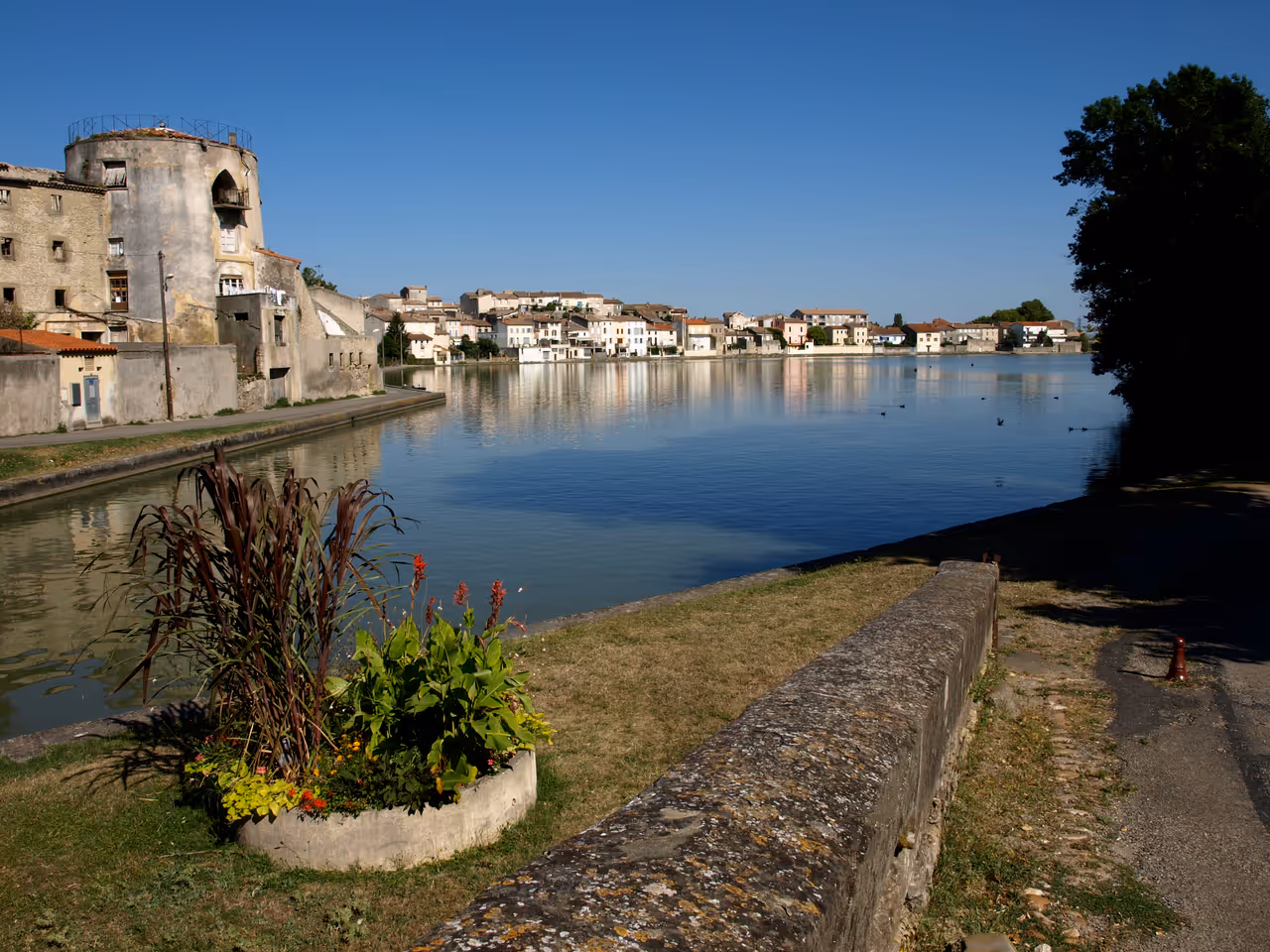 Cycling the canal du midi, Carcassonne