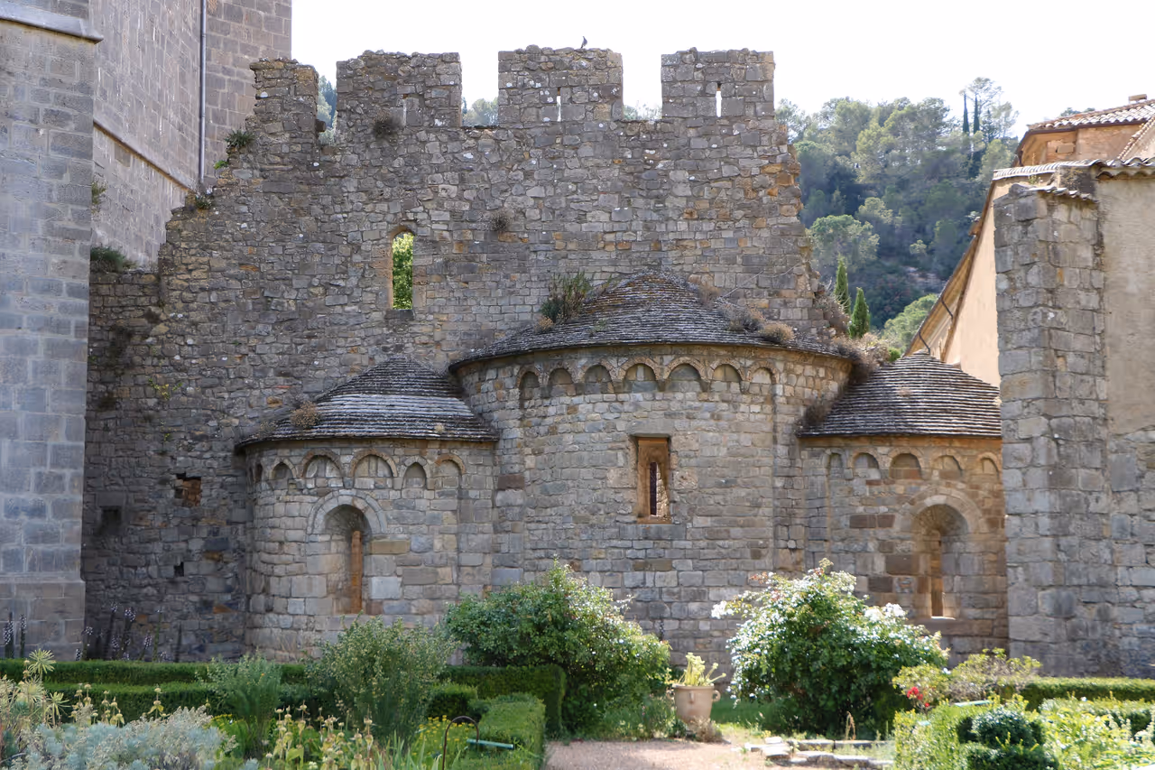 Lagrasse village and abbey, Carcassonne