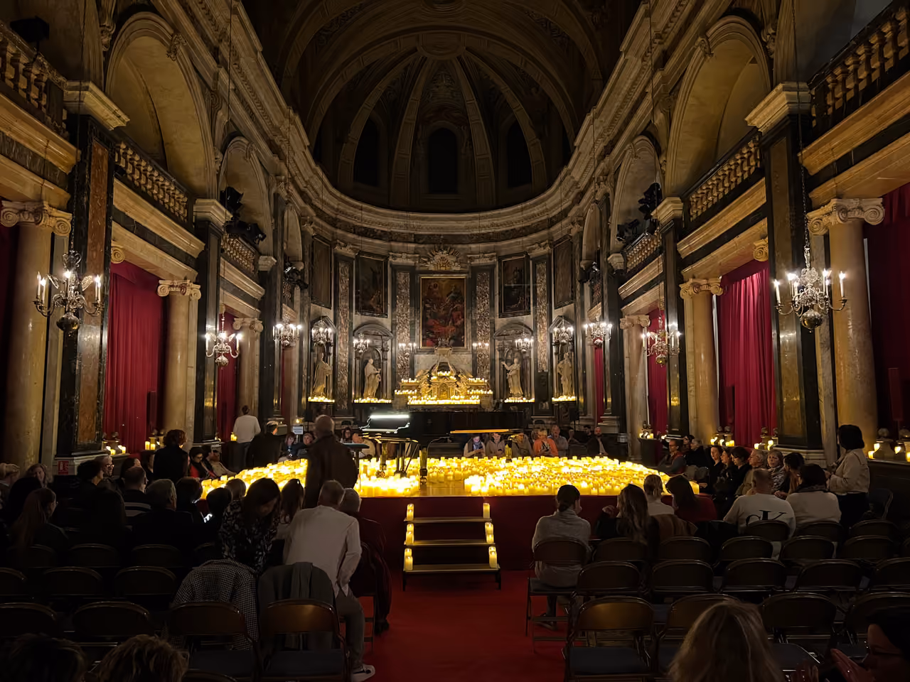 Candlelit concert inside the historic Chapelle de la Trinité in Lyon