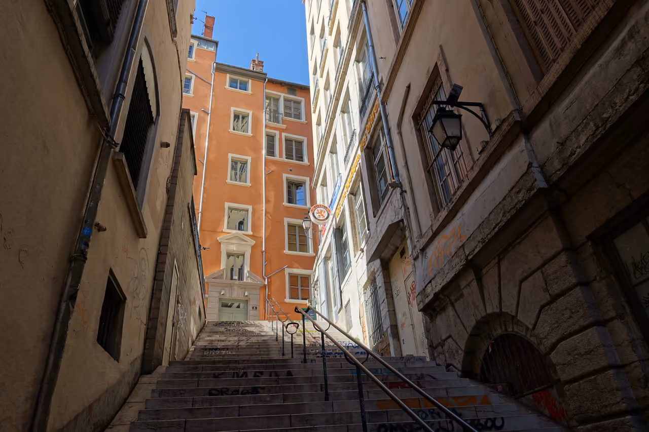 Sainte-catherine street nightlife spot, Lyon