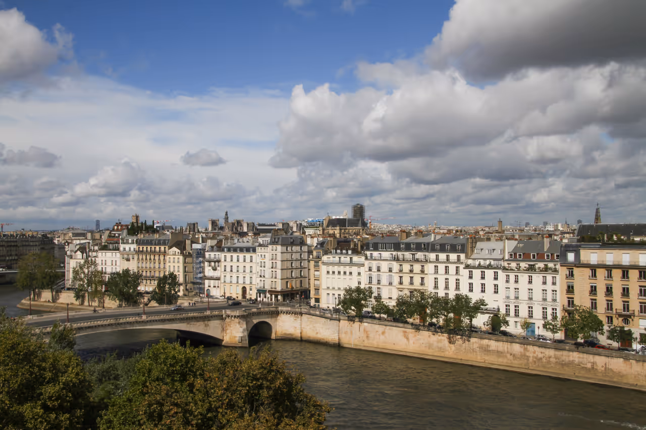 View from the Arab world institute in Paris