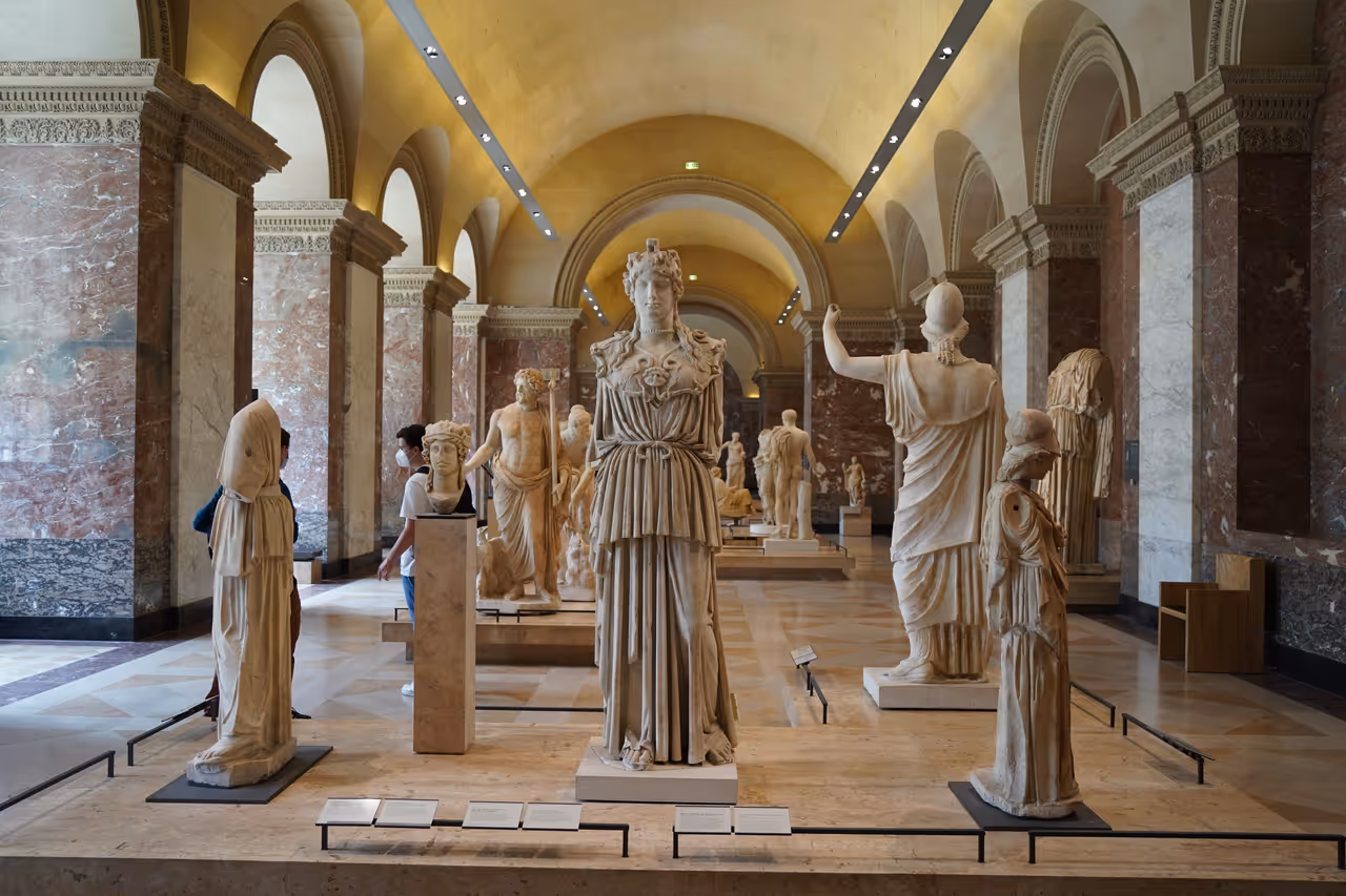 Greek antiquities in the Louvre, room 344