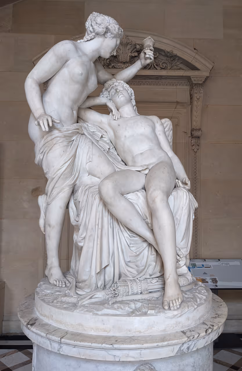 Cupid and Psyche - Louvre Museum Sculptures
