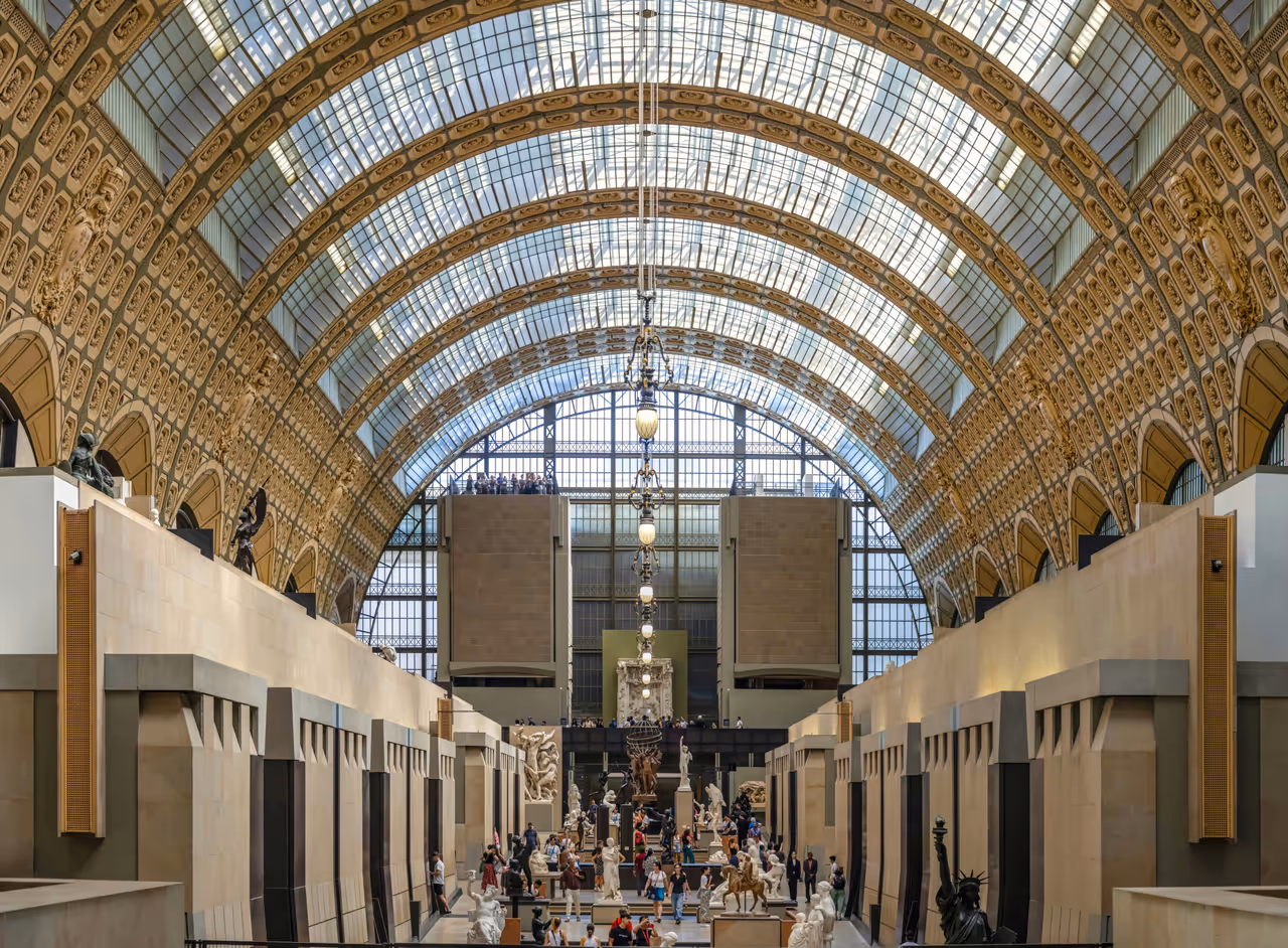 Inside the Musée d'orsay in Paris
