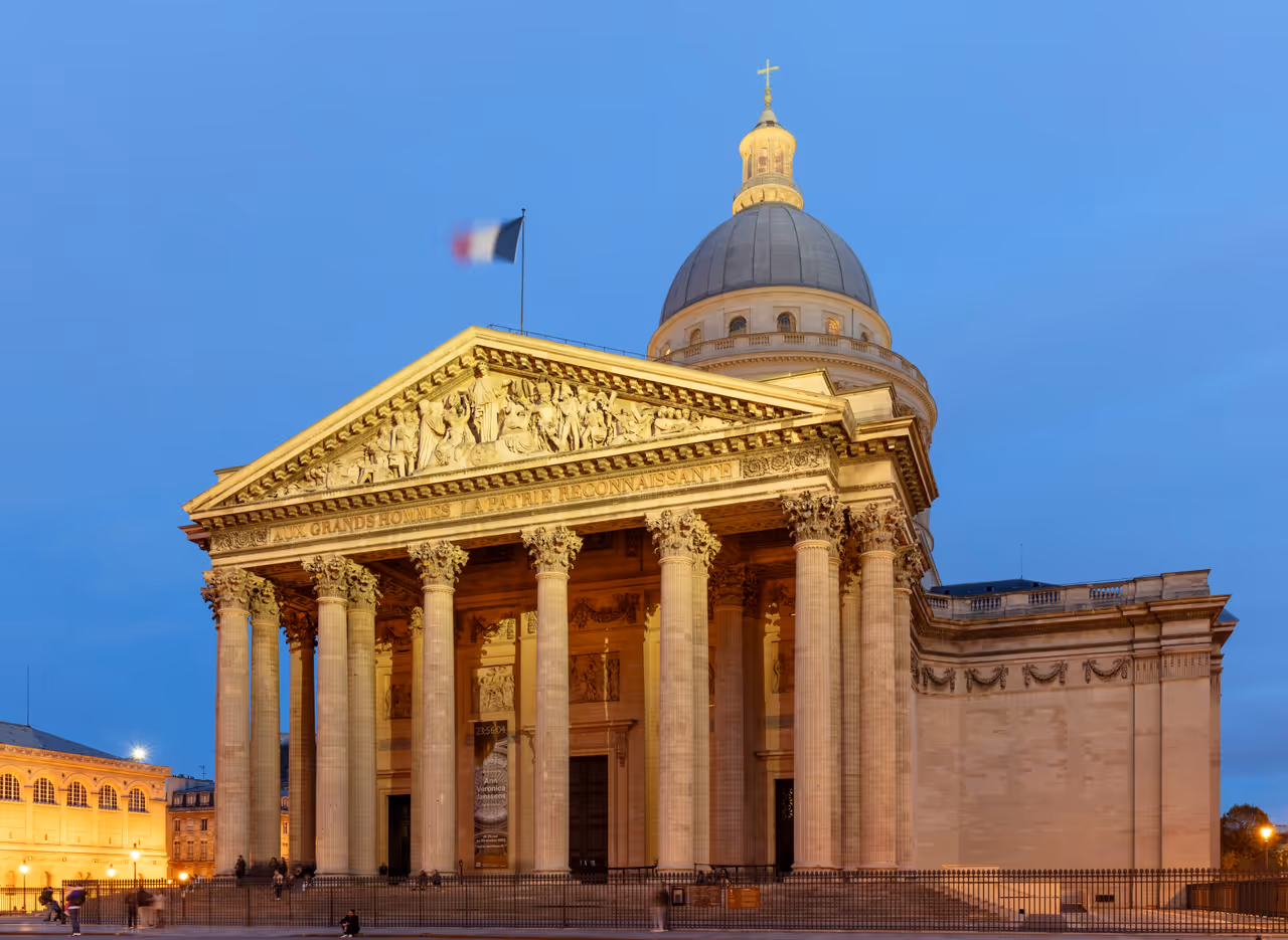 Panthéon at dusk, Paris