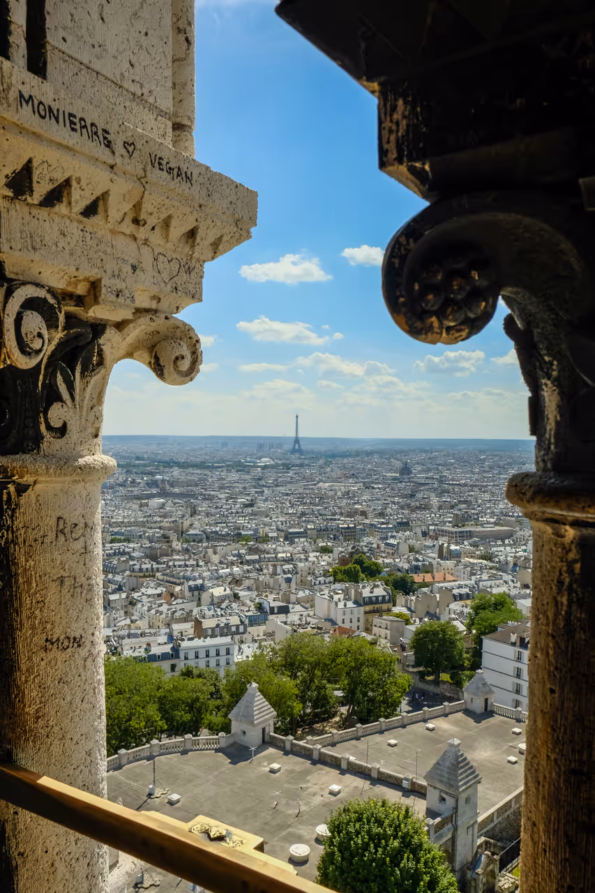 View from the Sacré-cœur basilica in Paris