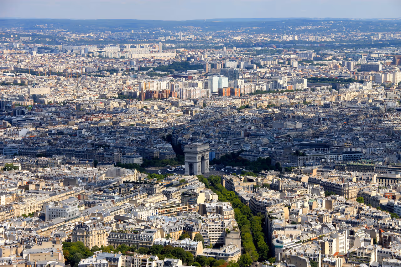 View from the Eiffel tower