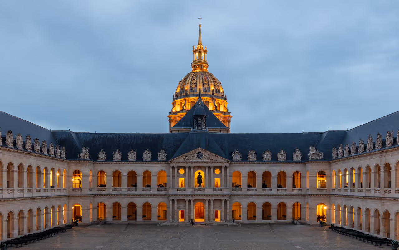 Courtyard of Les Invalides, Paris