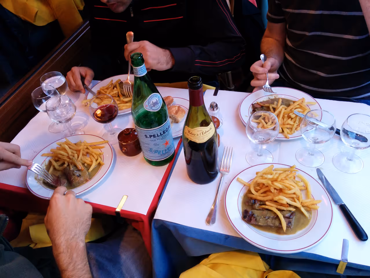 Steak and fries food in Paris