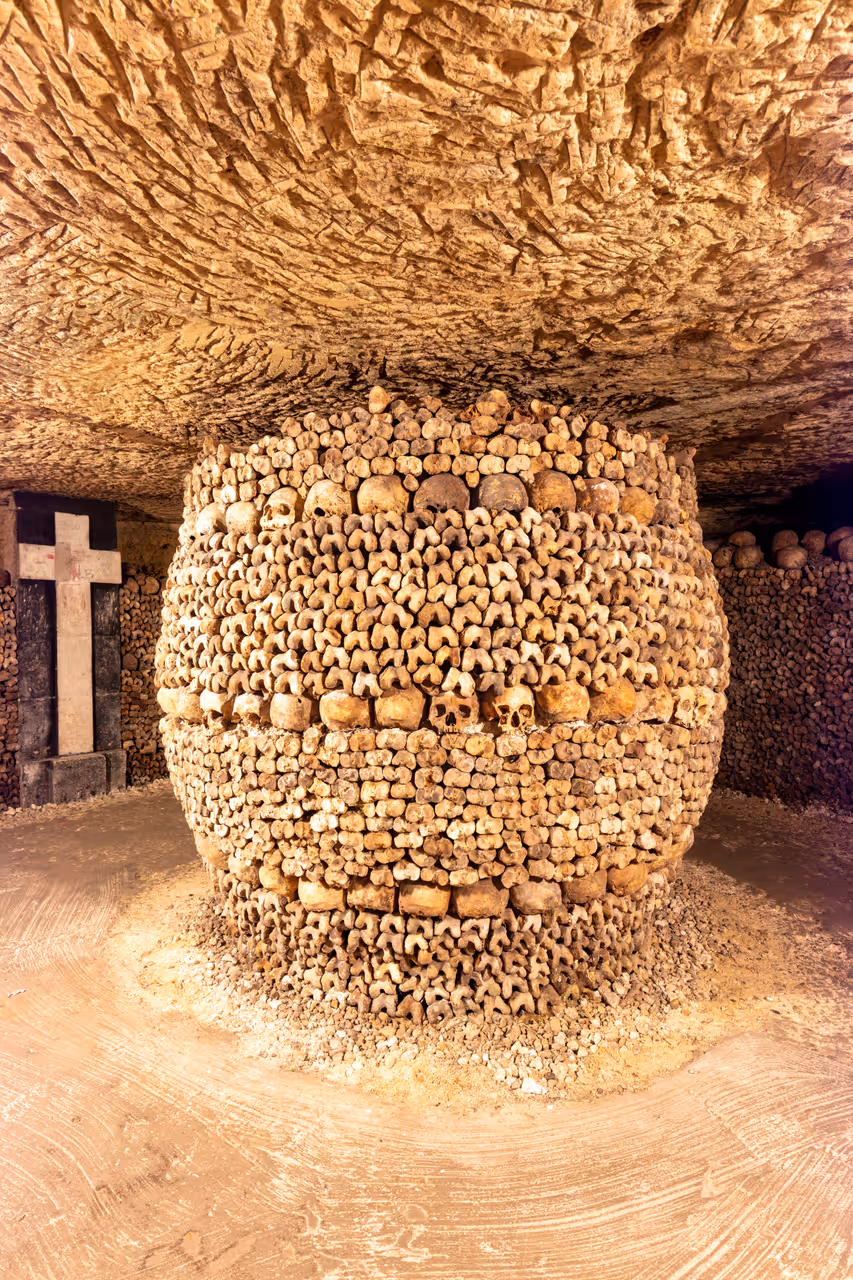 Descend into the catacombs in Paris