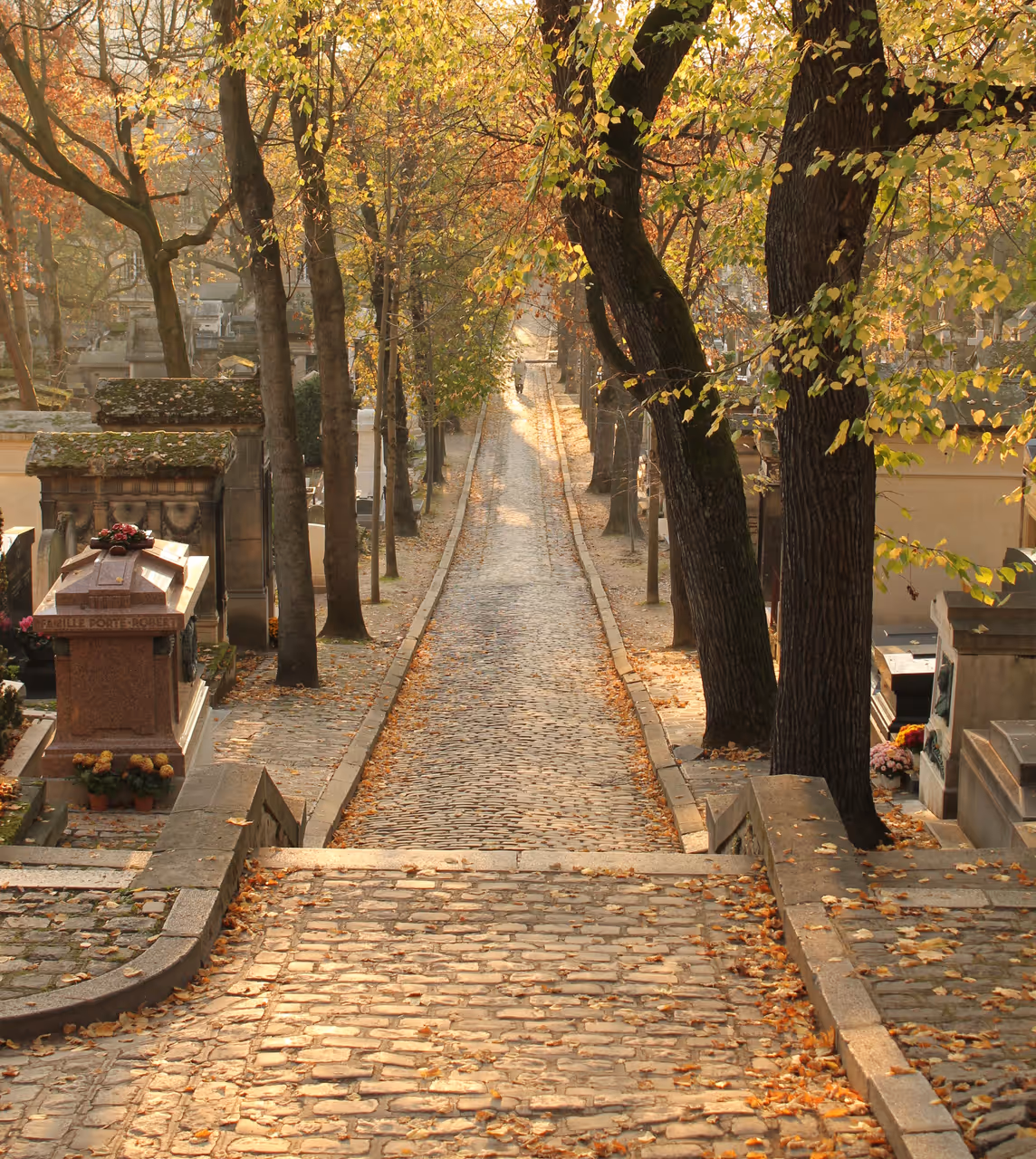Wander through père lachaise in Autumn