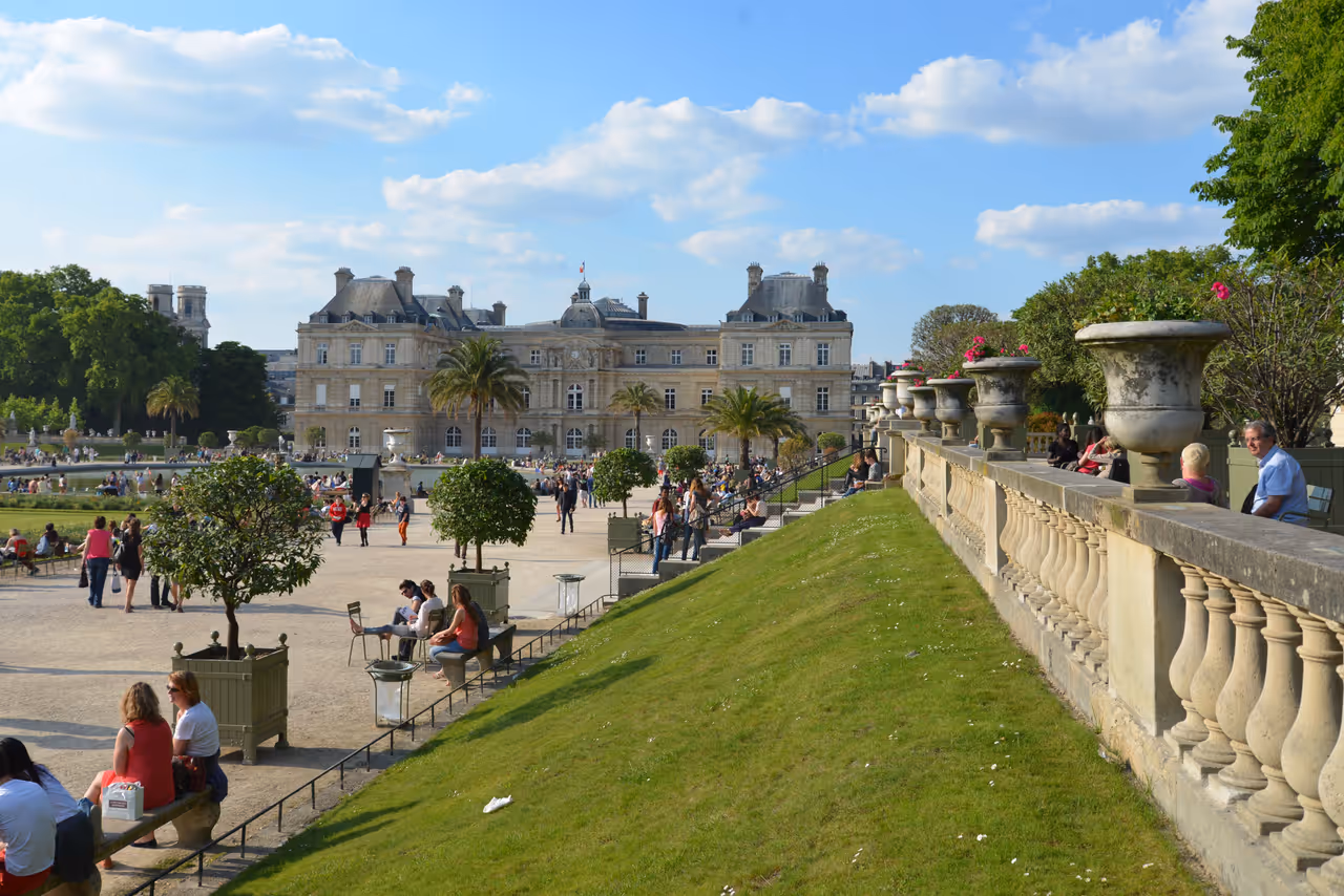 Luxembourg gardens in Paris