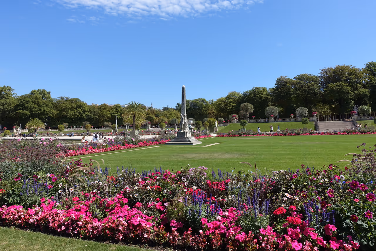 Luxembourg gardens in Paris