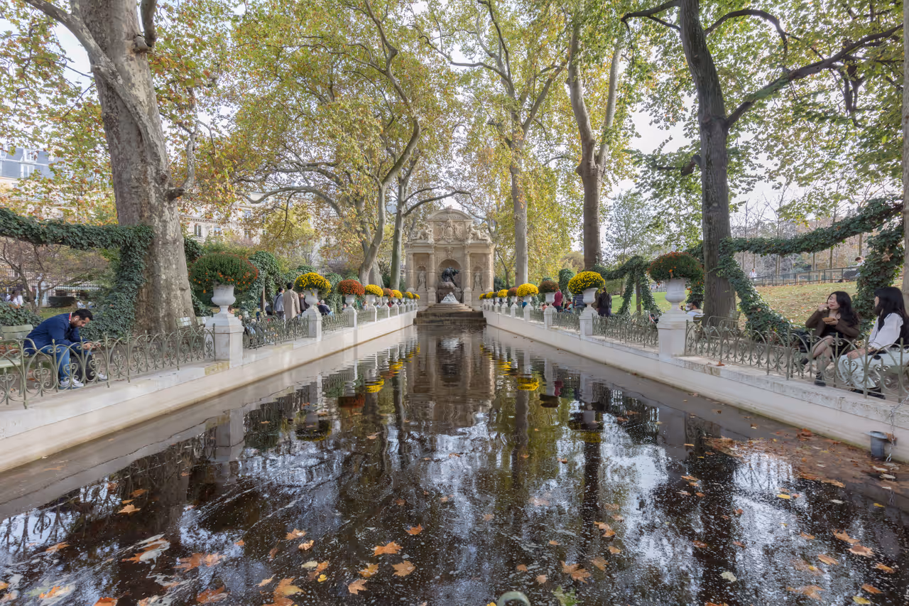 Luxembourg gardens in Paris