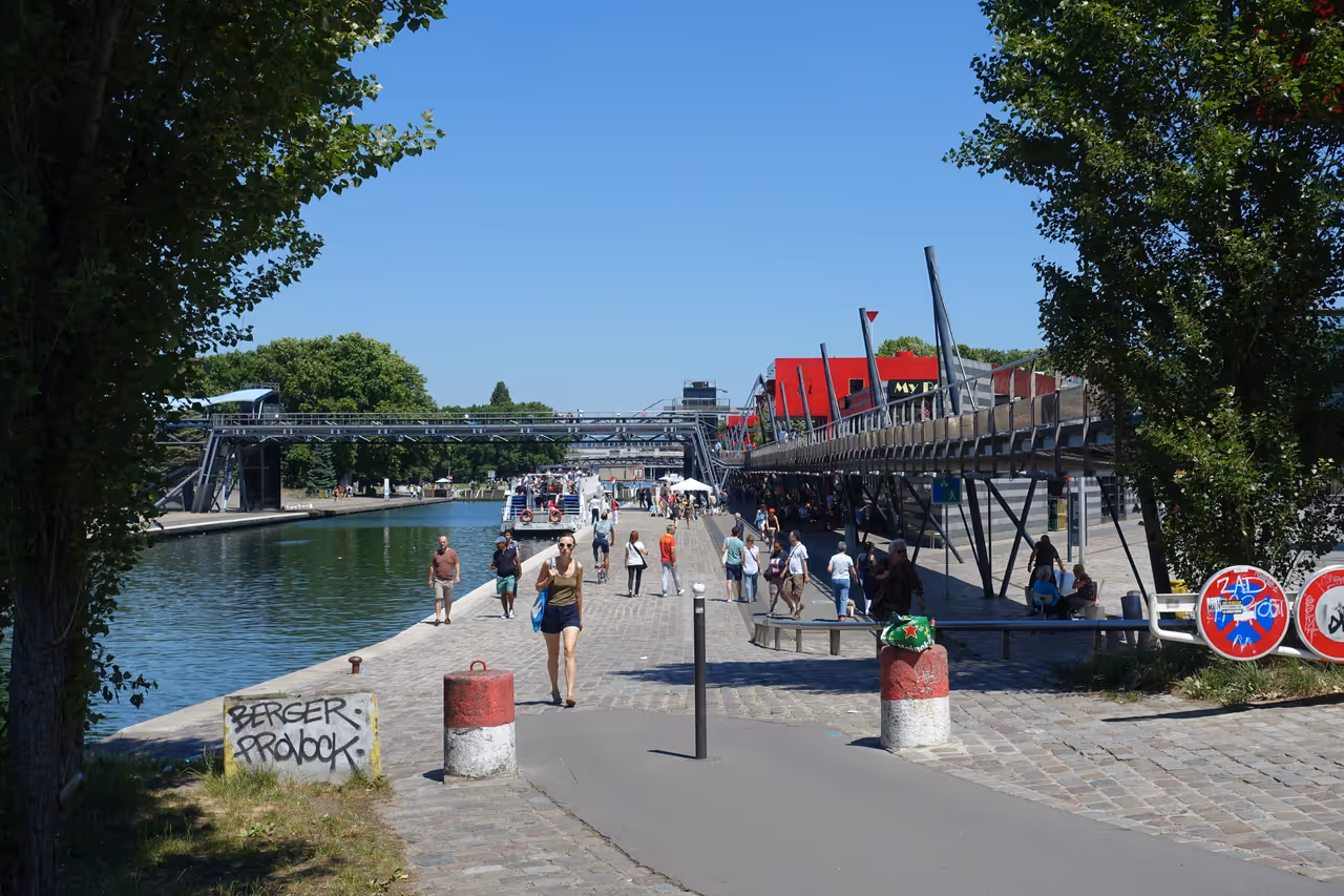 Parc de la villette in Paris