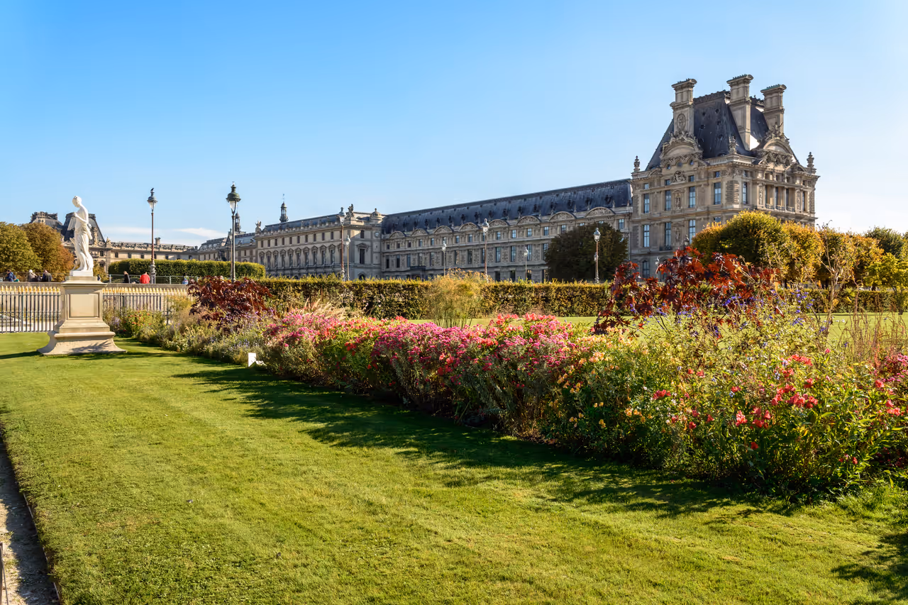 Tuileries garden in Paris