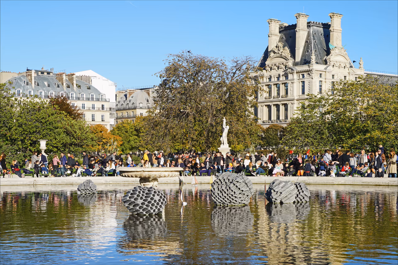 Tuileries garden in Paris