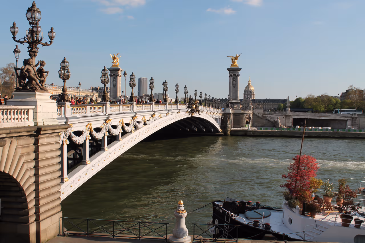 Alexander iii bridge in Paris