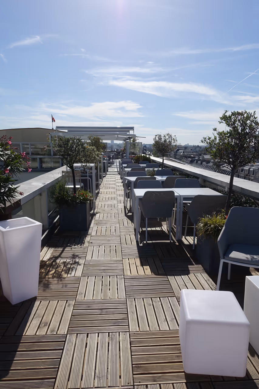 Galeries lafayette rooftop terrace in Paris