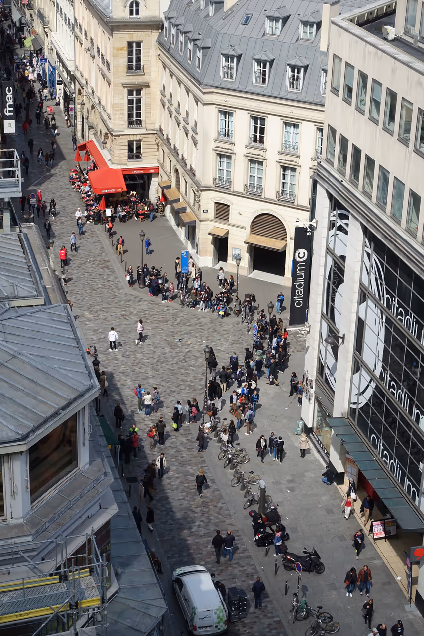 View from the Printemps rooftop terrace in Paris