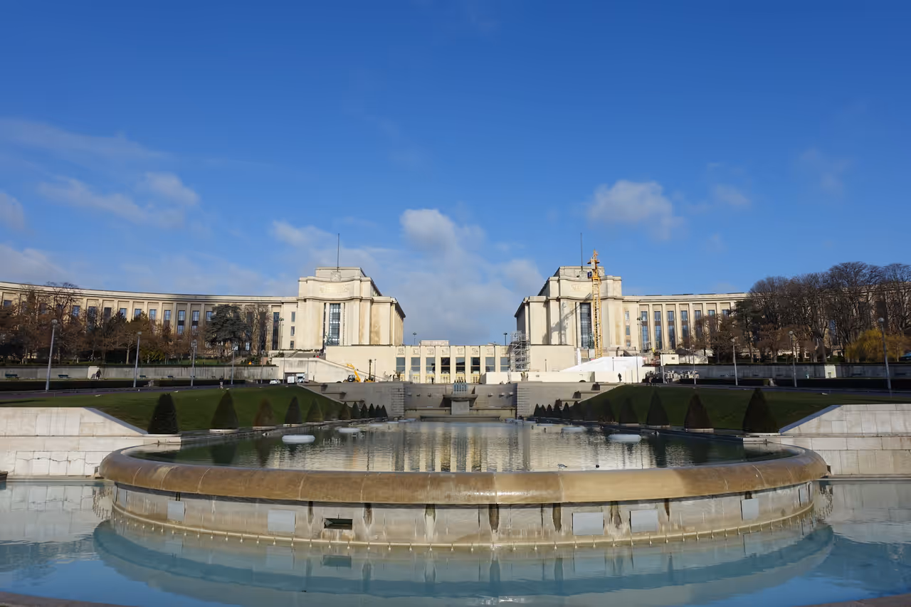 Trocadéro esplanade in Paris