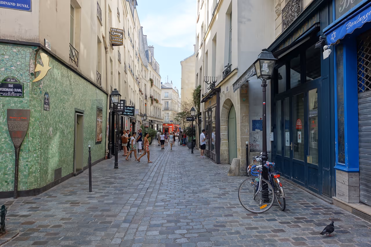 The historic marais walk stroll in Paris
