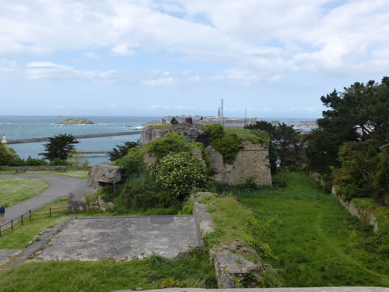 View from Aleth cliff edge, Saint-malo