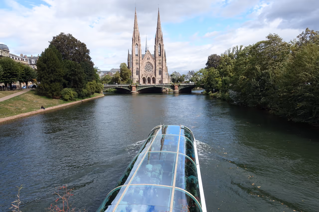 River cruising in Strasbourg