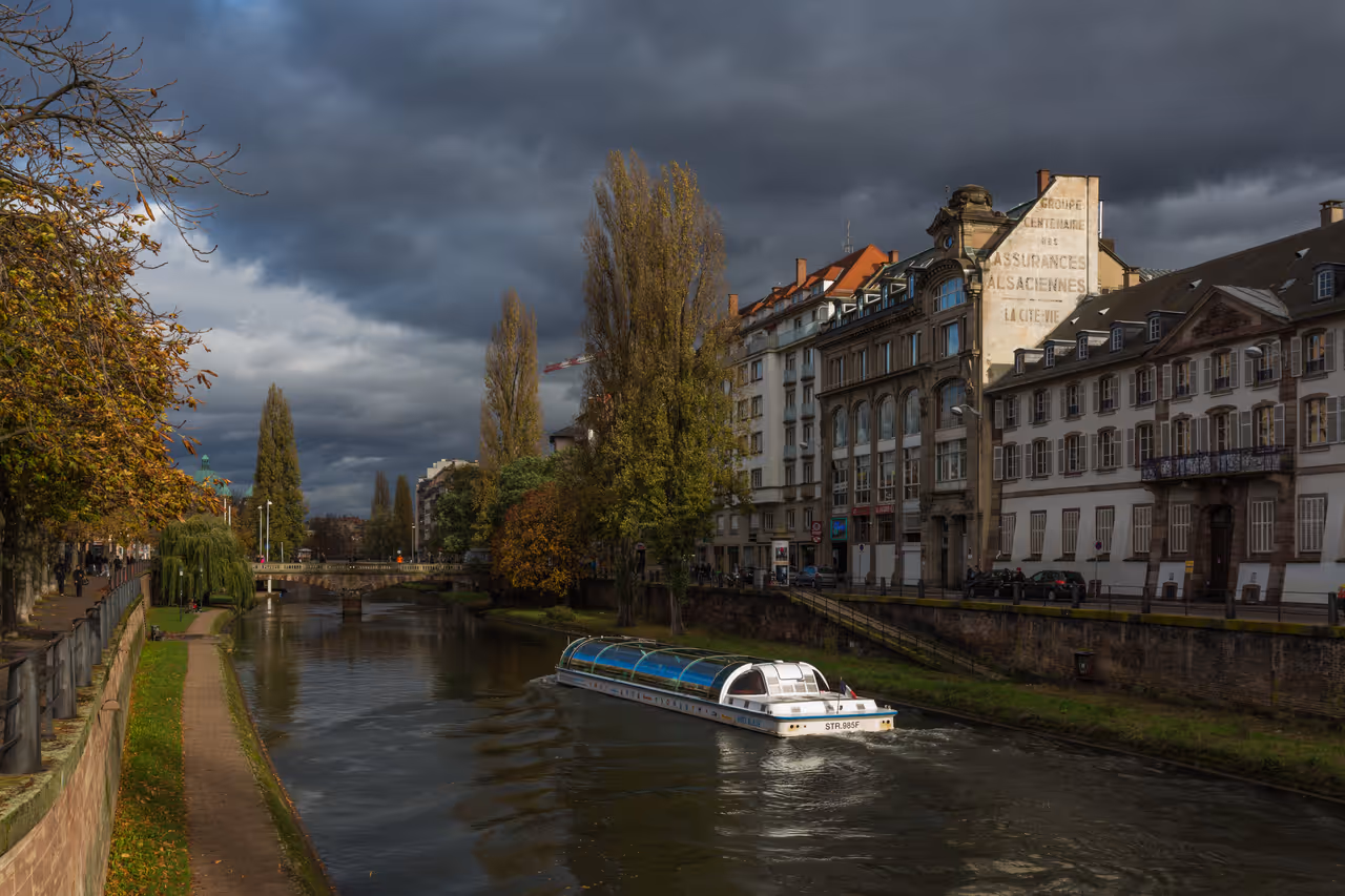 River cruising in Strasbourg